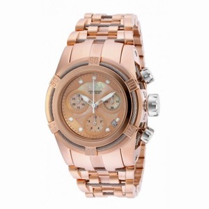 Invicta Bolt Chronograph Rose Dial Rose Gold-tone Ladies Watch 16111