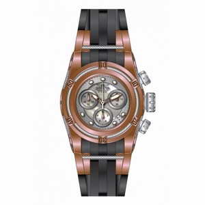 Invicta Bolt Chronograph Silver Dial Black Polyurethane Ladies Watch 16113