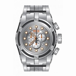 Invicta Bolt Chronograph Silver-tone Dial Stainless Steel Men's Watch 14065