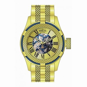 Invicta Bolt Mechanical Gold Skeleton Dial Gold-plated Men's Watch 17181