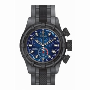 Invicta Bolt Reserve Chronograph Blue Dial Black Ion-plated Men's Watch 80551