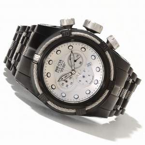 Invicta Bolt Reserve Chronograph Mother of Pearl Dial Black Ion-plated Men's Watch 12736
