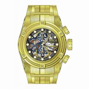 Invicta Bolt Skeleton Dial Yellow Gold-tone Men's Watch 12762