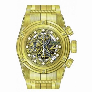 Invicta Bolt Skeleton Dial Yellow Gold-tone Men's Watch 12763