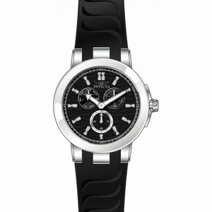 Invicta Ceramics Multi-Function Black Dial Black Silicone Men's Watch 22207