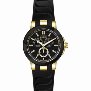 Invicta Ceramics Multi-Function Black Dial Black Silicone Men's Watch 22209