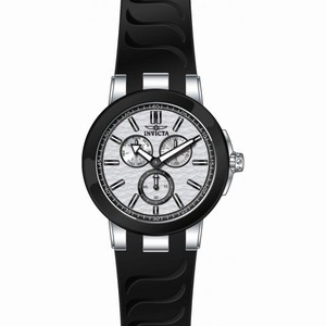 Invicta Ceramics Multi-Function Silver Dial Black Silicone Men's Watch 22208