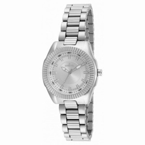 Invicta Ceramics Silver Dial Silver Ceramic Ladies Watch 15320
