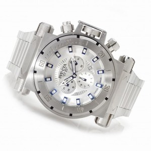Invicta Coalition Chronograph Silver-tone Dial Stainless Steel Men's Watch 14008