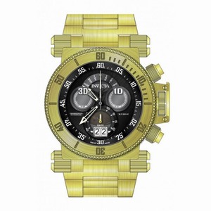 Invicta Coalition Forces Chronograph Black Dial Gold-plated Men's Watch 17642