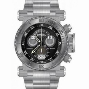 Invicta Coalition Forces Chronograph Black Dial Stainless Steel Men's Watch 17638