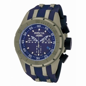 Invicta Coalition Forces Chronograph Blue Dial Polyurethane Men's Watch 10013