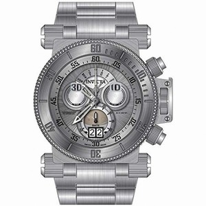 Invicta Coalition Forces Chronograph Silver Dial Stainless Steel Men's Watch 17639