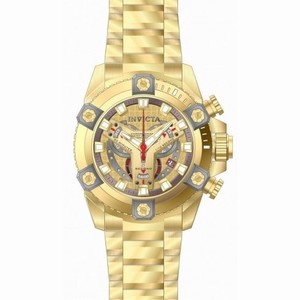Invicta Coalition Forces Chronograph Yellow Gold Dial Yellow Gold Ion-plated Men's Watch 19581