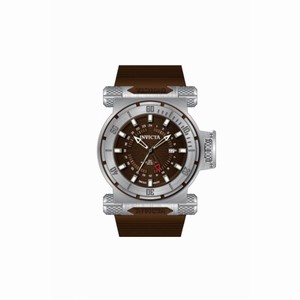 Invicta Coalition Forces GMT Brown Dial Rifle Leather Men's Watch 12687