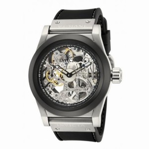 Invicta Corduba Automatic Skeleton Dial Black Polyurethane Men's Watch 80095