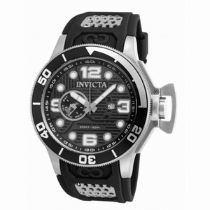 Invicta Corduba Black Dial Black Polyurethane Men's Watch 18831