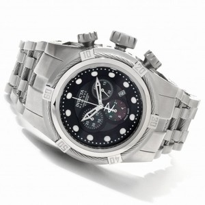 Invicta Corduba Black Genuine Mother-of-Pearl Dial Stainless Steel Band Men's Watch 0820