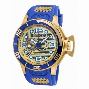 Invicta Corduba Blue Cut-out Dial Blue Polyurethane Men's Watch 18834