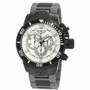 Invicta Corduba Chronograph Mother of Pearl Dial Black and Grey Polyurethane Men's Watch 10508