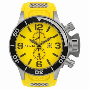 Invicta Corduba Collection Yellow Dial Yellow Polyurethane Strap Men's Watch 1054