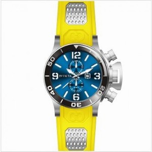 Invicta Corduba GMT Blue Dial Stainless Steel and Yellow Rubber Men's Watch 80219