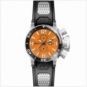 Invicta Corduba GMT Orange Dial Stainless Steel Black Rubber Men's Watch 80205