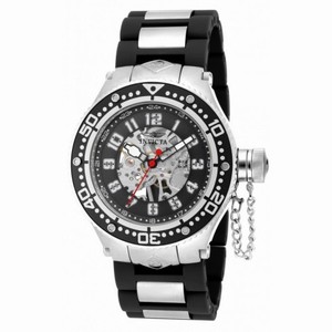 Invicta Corduba Mechanical Skelton Dial Black Polyurethane Men's Watch 17245