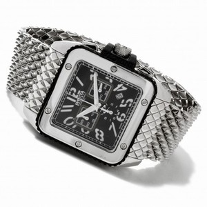 Invicta Cuadro Chronograph Black Dial Stainless Steel Bracelet Men's Watch 1692