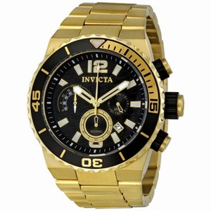 Invicta Divers Quest Chronograph Gold-tone Black Dial Men's Watch 1343