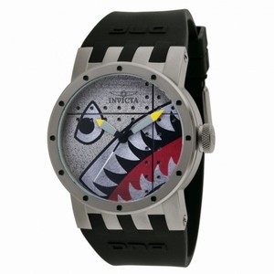 Invicta Dna Antique Black Rubber Quartz Men's 11651