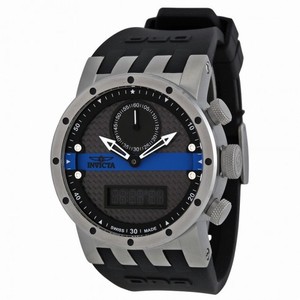 Invicta DNA Grey Dial Black Polyurethane Men's Watch 12462