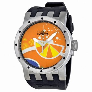 Invicta DNA Recycled Art Orange Dial Men's Watch 10431