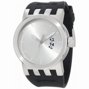 Invicta DNA Silver Dial Stainless Steel Black Rubber Men's Watch 10407