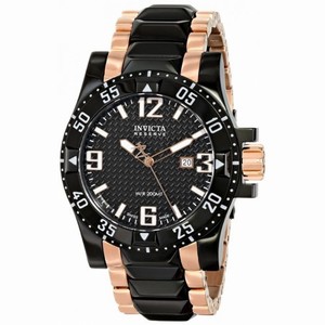 Invicta Excursion Black Dial  Two-tone Men's Watch 15482
