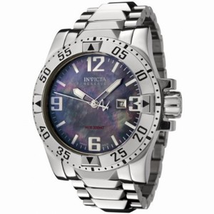 Invicta Excursion Black Mother of Pearl Stainless Steel Men's Watch 6245