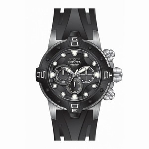 Invicta Excursion Chronograph Black Dial Black Polyurethane Men's Watch 14085