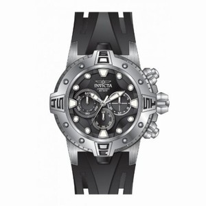Invicta Excursion Chronograph Black Dial Black Polyurethane Men's Watch 14086