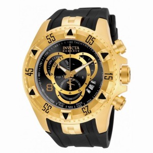 Invicta Excursion Chronograph Black Dial Black Polyurethane Men's Watch 80639