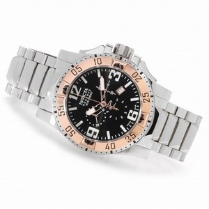 Invicta Excursion Chronograph Black Dial Stainless Steel Men's Watch 14042