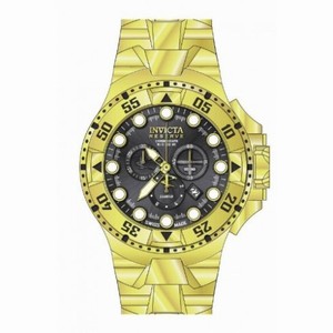 Invicta Excursion Chronograph Black Dial Yellow Gold-tone Men's Watch 16680