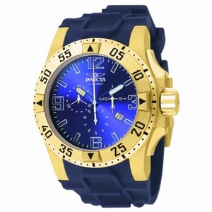 Invicta Excursion Chronograph Blue Dial Blue Silicone Men's Watch 11903