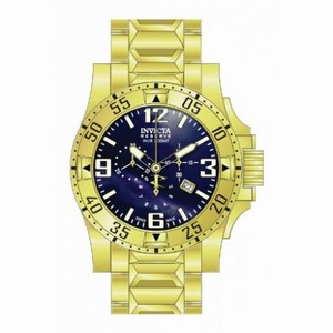 Invicta Excursion Chronograph Blue Dial Gold-plated Men's Watch 80558