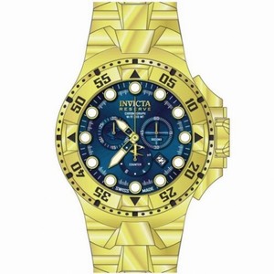 Invicta Excursion Chronograph Blue Dial Yellow Gold-plated Men's Watch 16679