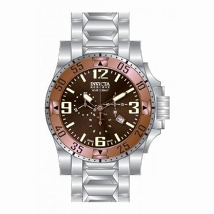 Invicta Excursion Chronograph Brown Dial Stainless Steels Men's Watch 80557