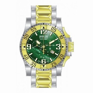 Invicta Excursion Chronograph Green Dial Two-tone Men's Watch 80389