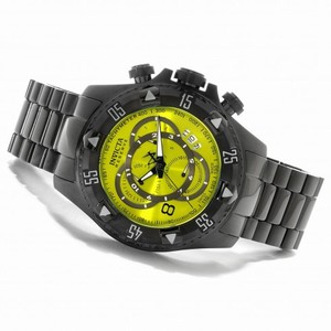 Invicta Excursion Chronograph Lime Dial Black Ion-plated Men's Watch 80627