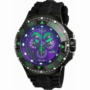 Invicta Excursion Chronograph Purple Dial Black Polyurethane Men's Watch 18563