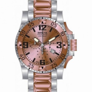 Invicta Excursion Chronograph Rose Dial Two-tone Men's Watch 80381