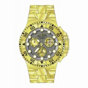 Invicta  Excursion Chronograph Silver Dial Gold Ion-plated Men's Watch 15983
